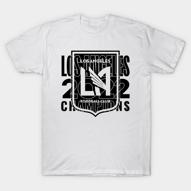 Los Angeleeees F.C 08 - champs T-Shirt by Very Simple Graph